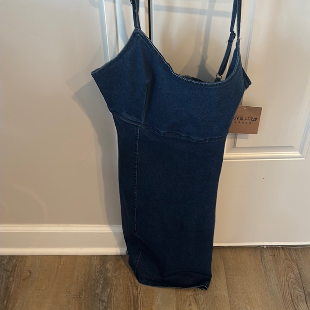 Lovers + Friends Blue Denim Overalls